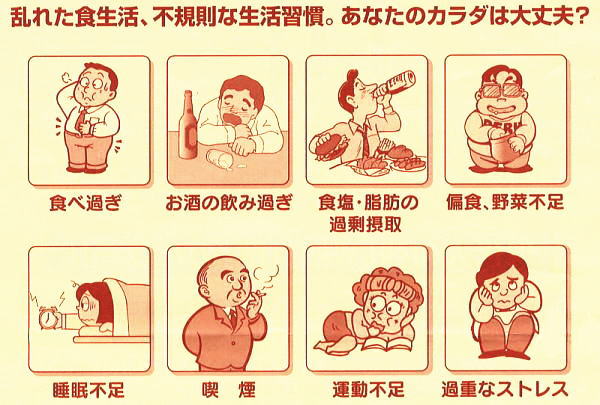 不規則な生活習慣